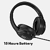 GOVO GOBOLD 610 Bluetooth Wireless On Ear Headphone with Mic, 15H Play Time Black