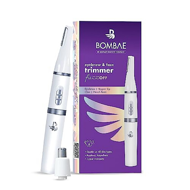 Bombae 4-in-1 Face And Eyebrow Trimmer  Painless Trimmer For Women