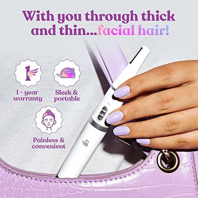 Bombae 4-in-1 Face And Eyebrow Trimmer  Painless Trimmer For Women