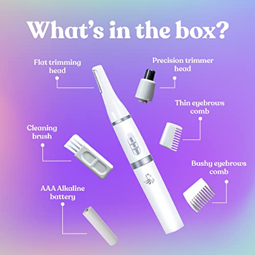 Bombae 4-in-1 Face And Eyebrow Trimmer Painless Trimmer For Women Bombae 4-in-1 Face And Eyebrow Trimmer Painless Trimmer For Women