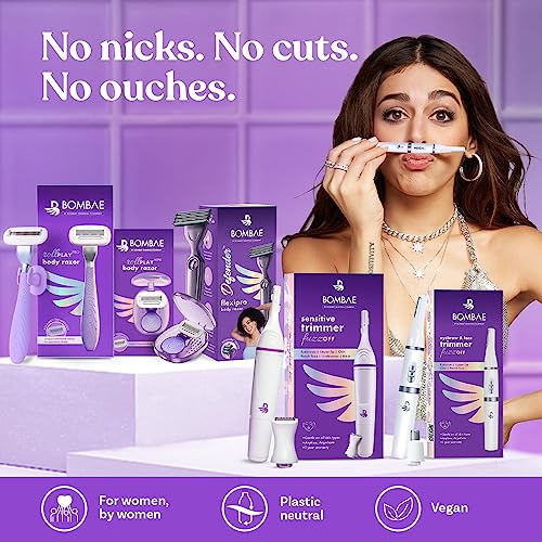 Bombae 4-in-1 Face And Eyebrow Trimmer Painless Trimmer For Women Bombae 4-in-1 Face And Eyebrow Trimmer Painless Trimmer For Women