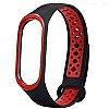 AIRTREE Sporty Dotted Nike Edition Straps for MI Band 3 and MI Band 4 Belt Band Compatible for MI M3 and MI M4 - Device Not Included  Red - Pack of 2