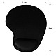 Lapster Gel Mouse pad with Wrist Rest, Gaming Mouse Pad with Lycra Cloth Nonslip for Laptop, Computer, Home & Office (Black)