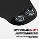 Lapster Gel Mouse pad with Wrist Rest, Gaming Mouse Pad with Lycra Cloth Nonslip for Laptop, Computer, Home & Office (Black)