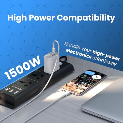 Portronics Power Plate 10 Extension Board with 4 Universal Sockets, 3 Meter Long Cord, 1500 Watts, 6 Amp Multi Plug for Office & Home Appliances (Black) Portronics Power Plate 10 Extension Board with 4 Universal Sockets, 3 Meter Long Cord, 1500 Watts, 6 Amp Multi Plug for Office & Home Appliances (Black)