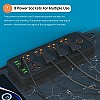 Portronics Power Plate 10 Extension Board with 4 Universal Sockets, 3 Meter Long Cord, 1500 Watts, 6 Amp Multi Plug for Office & Home Appliances (Black)