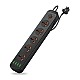 Portronics Power Plate 10 Extension Board with 4 Universal Sockets, 3 Meter Long Cord, 1500 Watts, 6 Amp Multi Plug for Office & Home Appliances (Black)