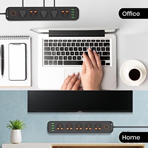 Portronics Power Plate 10 Extension Board with 4 Universal Sockets, 3 Meter Long Cord, 1500 Watts, 6 Amp Multi Plug for Office & Home Appliances (Black) Portronics Power Plate 10 Extension Board with 4 Universal Sockets, 3 Meter Long Cord, 1500 Watts, 6 Amp Multi Plug for Office & Home Appliances (Black)