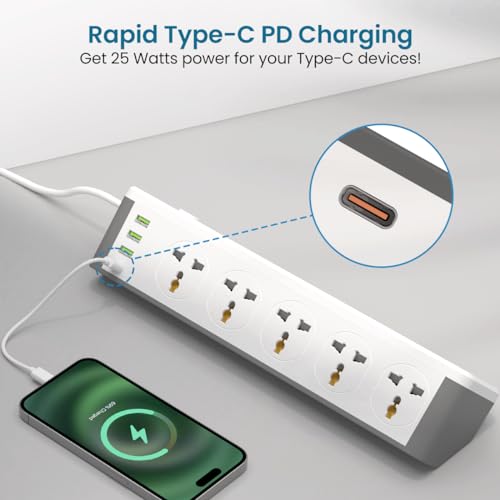 Portronics Power Plate 10 Extension Board with 4 Universal Sockets, 3 Meter Long Cord, 1500 Watts, 6 Amp Multi Plug for Office & Home Appliances (Black) Portronics Power Plate 10 Extension Board with 4 Universal Sockets, 3 Meter Long Cord, 1500 Watts, 6 Amp Multi Plug for Office & Home Appliances (Black)