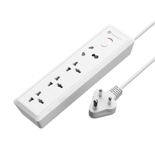 Portronics Power Plate 10 Extension Board with 4 Universal Sockets, 3 Meter Long Cord, 1500 Watts, 6 Amp Multi Plug for Office & Home Appliances (Black) Portronics Power Plate 10 Extension Board with 4 Universal Sockets, 3 Meter Long Cord, 1500 Watts, 6 Amp Multi Plug for Office & Home Appliances (Black)