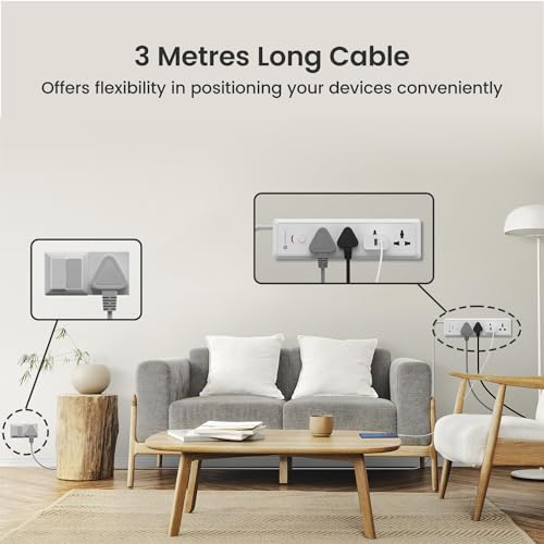 Portronics Power Plate 10 Extension Board with 4 Universal Sockets, 3 Meter Long Cord, 1500 Watts, 6 Amp Multi Plug for Office & Home Appliances (Black) Portronics Power Plate 10 Extension Board with 4 Universal Sockets, 3 Meter Long Cord, 1500 Watts, 6 Amp Multi Plug for Office & Home Appliances (Black)