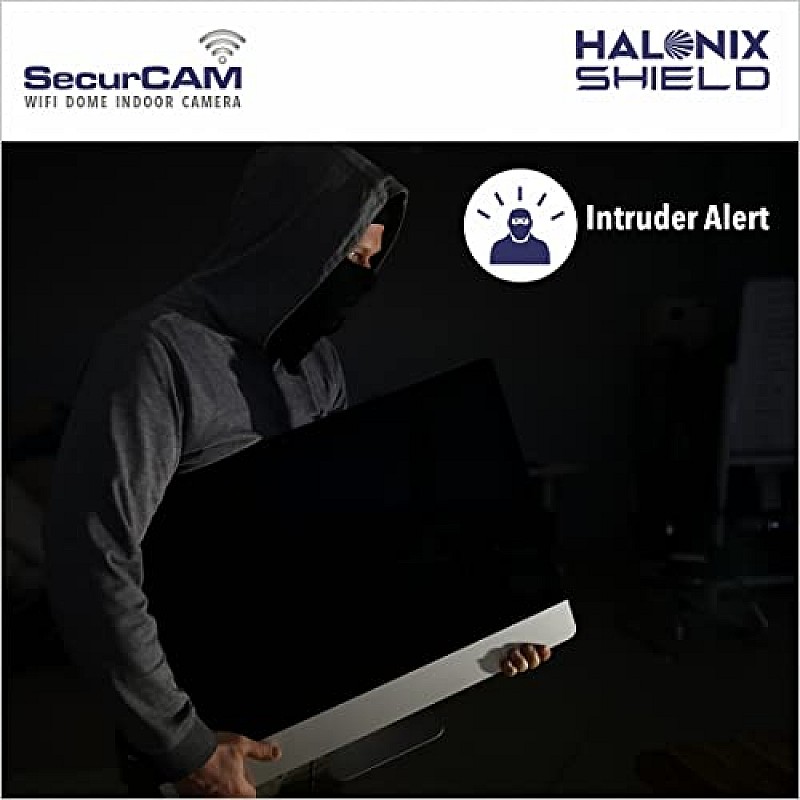 Halonix SecurCAM Wireless 3MP 3K Pro HD Wi-Fi Smart Home Security Dome Camera