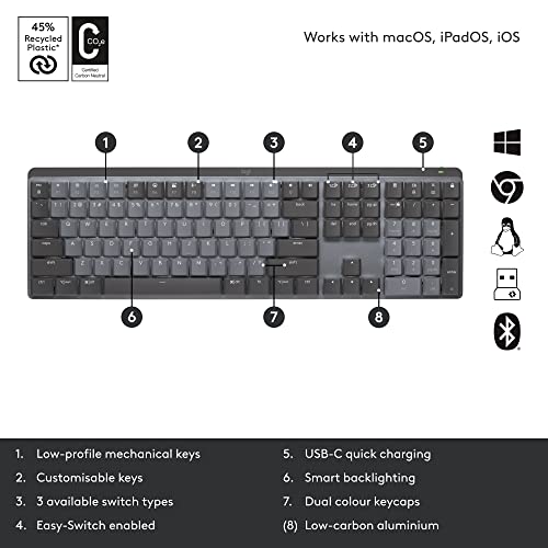 Logitech Mx Mechanical Wireless Illuminated Performance Keyboard Logitech Mx Mechanical Wireless Illuminated Performance Keyboard