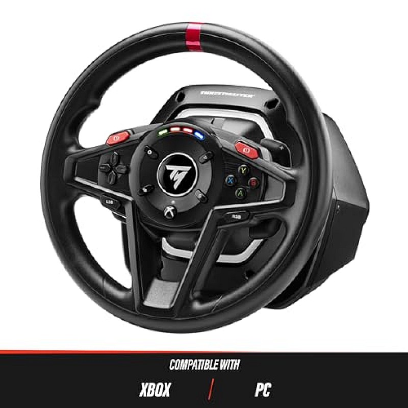 Thrustmaster T128 Force Feedback Racing Wheel with Magnetic Pedals, Xbox Series X|S, Xbox One, PC