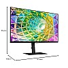 Samsung 27-inch 3840 X 2160 Pixels 4K UHD Monitor IPS Bezel-Less Design HAS 1 Billion Colors HDR10 ‎LS27A800NMWXXL Black