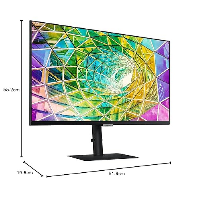 Samsung 27-inch 3840 X 2160 Pixels 4K UHD Monitor IPS Bezel-Less Design HAS 1 Billion Colors HDR10 ‎LS27A800NMWXXL Black