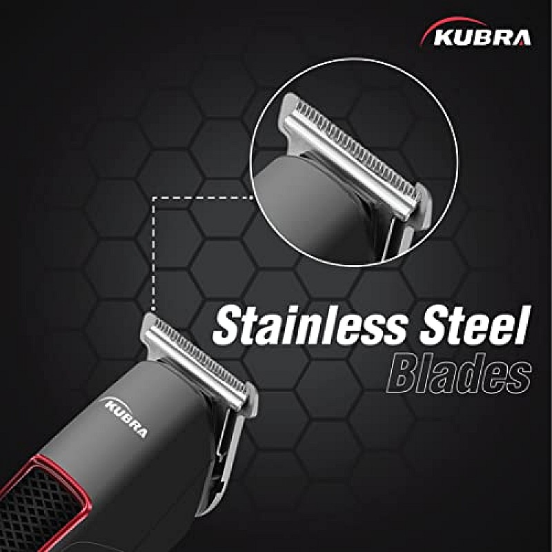 Kubra KB - 2048 professional trimmer for men with T-Blade (Black)