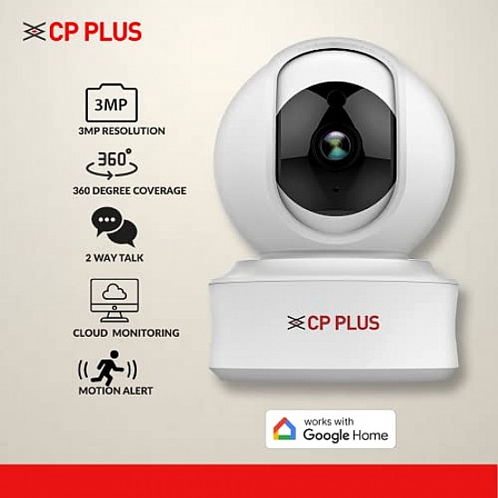 CP PLUS 3MP Full HD Smart Wi-fi CCTV Home Security Camera