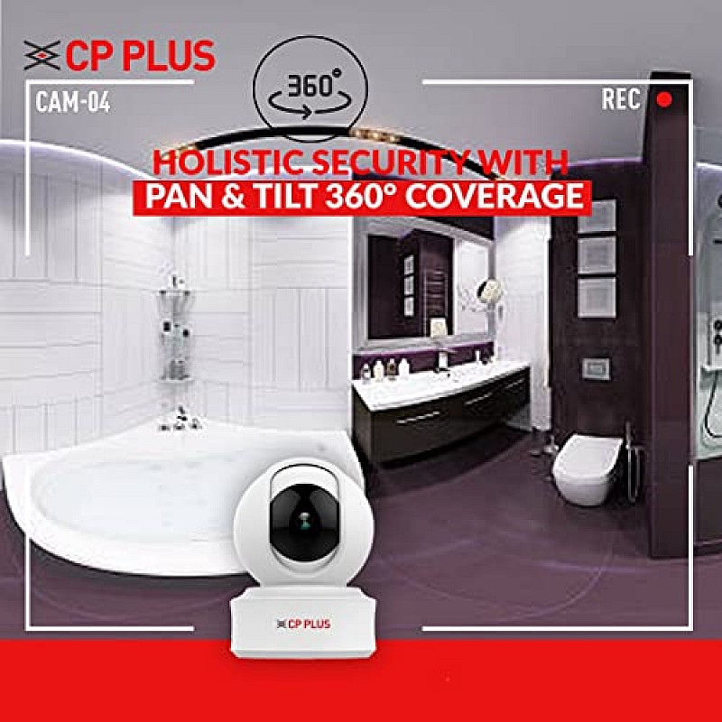 CP PLUS 3MP Full HD Smart Wi-fi CCTV Home Security Camera