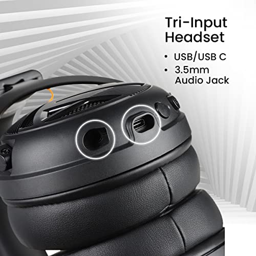 Cosmic Byte Equinox Neutrino Gaming Headset with Dolby Atmos, ENC Microphone, Tri-Input, 7.1 Surround Sound (Black) Cosmic Byte Equinox Neutrino Gaming Headset with Dolby Atmos, ENC Microphone, Tri-Input, 7.1 Surround Sound (Black)