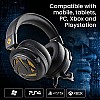 Cosmic Byte Equinox Neutrino Gaming Headset with Dolby Atmos, ENC Microphone, Tri-Input, 7.1 Surround Sound (Black)