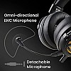 Cosmic Byte Equinox Neutrino Gaming Headset with Dolby Atmos, ENC Microphone, Tri-Input, 7.1 Surround Sound (Black)