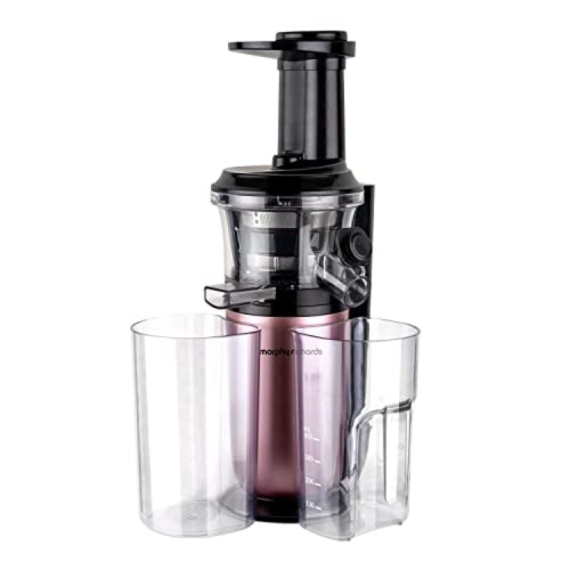 Morphy Richards Kenzo Cold Press Slow Juicer, 150 Watts Powerful Dc Motor, 60 Rpm Speed Rose Gold