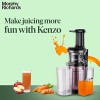 Morphy Richards Kenzo Cold Press Slow Juicer, 150 Watts Powerful Dc Motor, 60 Rpm Speed Rose Gold