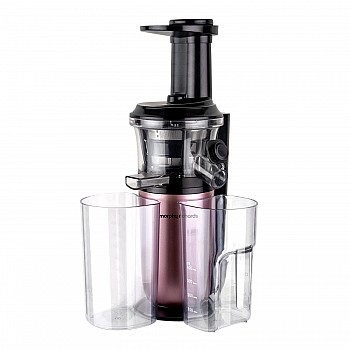 Morphy Richards Kenzo Cold Press Slow Juicer, 150 Watts Powerful Dc Motor, 60 Rpm Speed Rose Gold