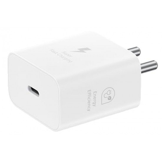 Samsung Original 15W Single Port, Type-C Charger (Cable not Included), White