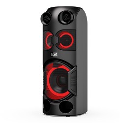 boAt PartyPal 200/208 70W RMS Stereo Party Speaker with Stunning LEDs, Multi Compatibility Modes,7HRS (Phantom Black)