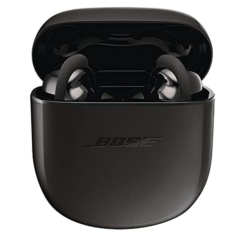 Bose New QuietComfort Earbuds II, Wireless, Bluetooth, World’s Best Noise Cancelling in-Ear Headphones Black