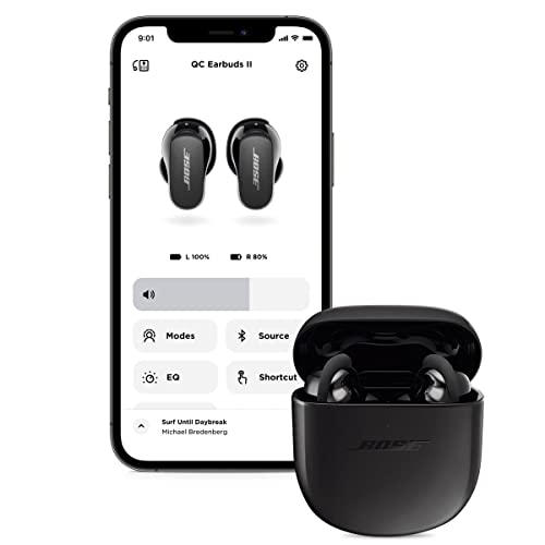 Bose New QuietComfort Earbuds II, Wireless, Bluetooth, World’s Best Noise Cancelling in-Ear Headphones Black Bose New QuietComfort Earbuds II, Wireless, Bluetooth, World’s Best Noise Cancelling in-Ear Headphones Black