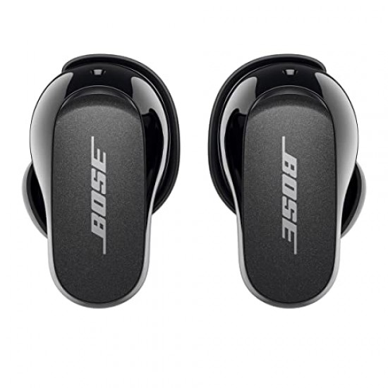 Bose New QuietComfort Earbuds II, Wireless, Bluetooth, World’s Best Noise Cancelling in-Ear Headphones Black