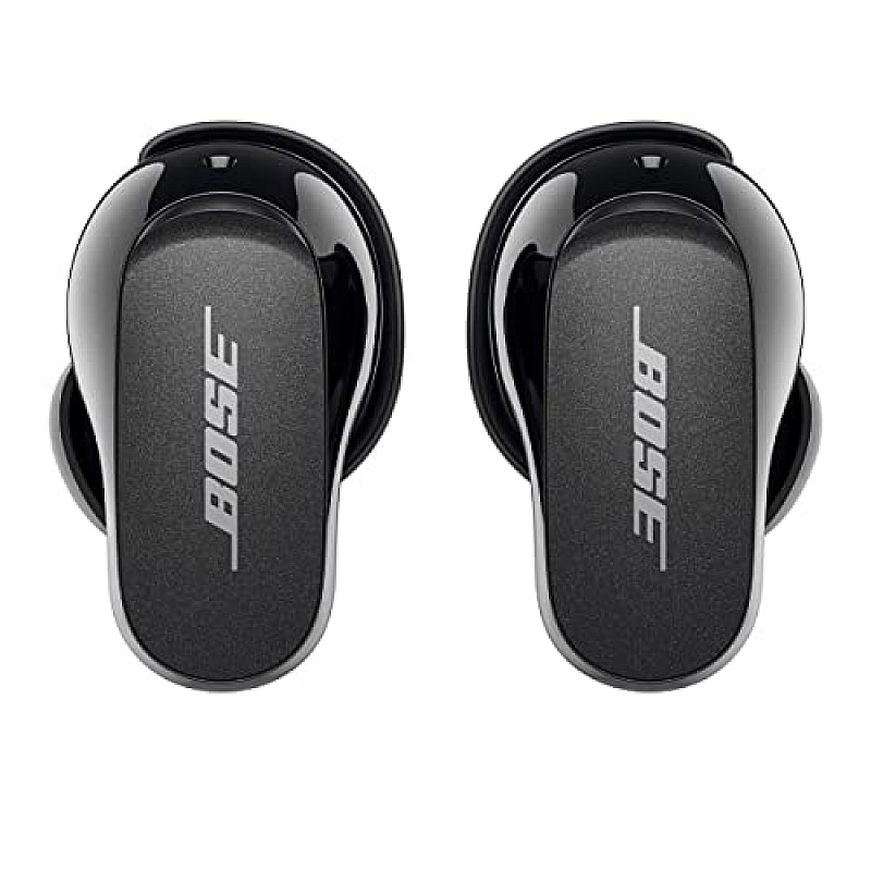 Bose New QuietComfort Earbuds II, Wireless, Bluetooth, World’s Best Noise Cancelling in-Ear Headphones Black