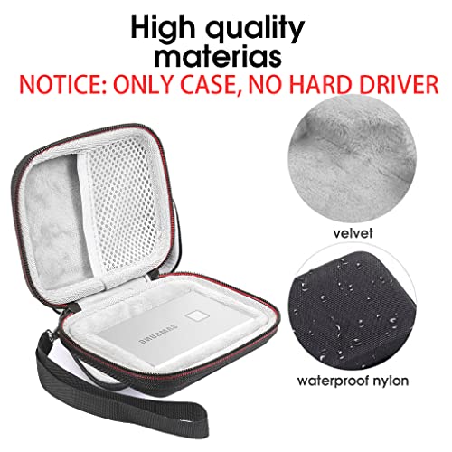 ZORBES Storage Bag For Samsung T7/T7 Touch Portable Ssd,Shockproof Travel Organizer Storage Case With Handstrap ,Black ZORBES Storage Bag For Samsung T7/T7 Touch Portable Ssd,Shockproof Travel Organizer Storage Case With Handstrap ,Black