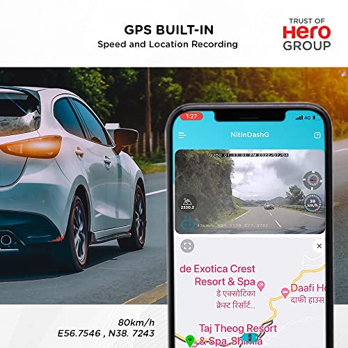 Qubo Car Dash Camera Pro (with GPS) Full HD 1080p Wide Angle View G-Sensor WiFi Emergency Recording Upto 256GB SD Card Supported Qubo Car Dash Camera Pro (with GPS) Full HD 1080p Wide Angle View G-Sensor WiFi Emergency Recording Upto 256GB SD Card Supported