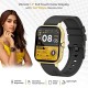 PTron Newly Launched Force X10 Bluetooth Calling Smartwatch with 1.7" Full Touch Display, Real Heart Rate Monitor (Black Gold)