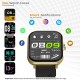 PTron Newly Launched Force X10 Bluetooth Calling Smartwatch with 1.7" Full Touch Display, Real Heart Rate Monitor (Black Gold)