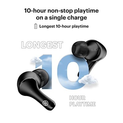 Noise Buds VS204 in-Ear Truly Wireless Earbuds with 50H of Playtime, ESR, Instacharge(10 min= 120 min), Hyper Sync,10mm Driver, BT v5.3 (Jet Black) Noise Buds VS204 in-Ear Truly Wireless Earbuds with 50H of Playtime, ESR, Instacharge(10 min= 120 min), Hyper Sync,10mm Driver, BT v5.3 (Jet Black)