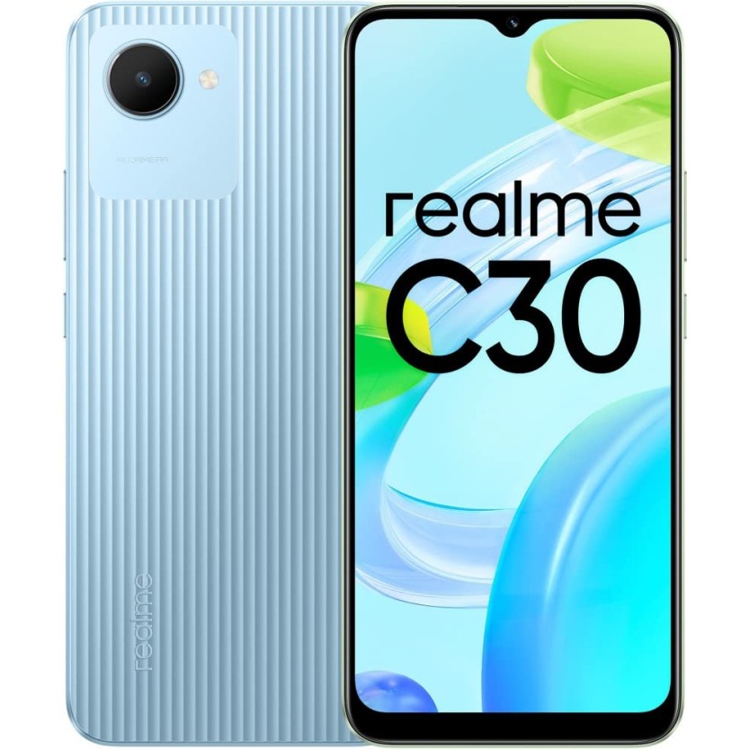 realme C30 (Lake Blue, 3GB RAM, 32GB Storage) refurbished