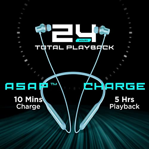 boAt Rockerz 330ANC Bluetooth in Ear Neckband with Mic Oceanic Blue boAt Rockerz 330ANC Bluetooth in Ear Neckband with Mic Oceanic Blue