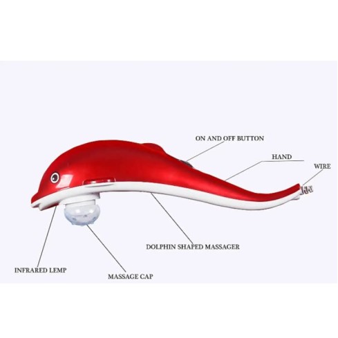 AIRTREE Dolphin Fish Handheld Massager Machine with Vibration, Magnetic, Far Infrared Therapy to Aid in Pain and Stress Relief For Men and Women AIRTREE Dolphin Fish Handheld Massager Machine with Vibration, Magnetic, Far Infrared Therapy to Aid in Pain and Stress Relief For Men and Women