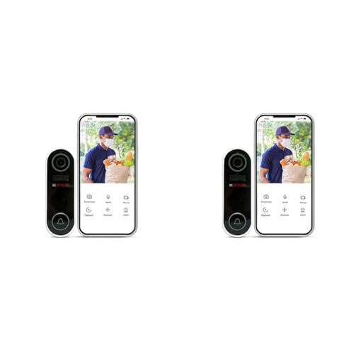CP PLUS Smart WiFi Wireless Video Doorbell | 2MP Full HD Video, Night Vision|SD Slot up to 128GB | 20 Chime Melodies - CP-L23, Black CP PLUS Smart WiFi Wireless Video Doorbell | 2MP Full HD Video, Night Vision|SD Slot up to 128GB | 20 Chime Melodies - CP-L23, Black
