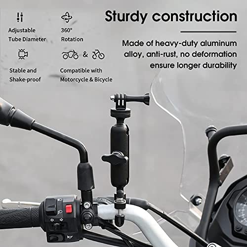 ADOFYS Motowolf 2022 Version Action Camera (Handlebar Mount only) Aluminium Alloy Universal Mount with Two 360° ADOFYS Motowolf 2022 Version Action Camera (Handlebar Mount only) Aluminium Alloy Universal Mount with Two 360°