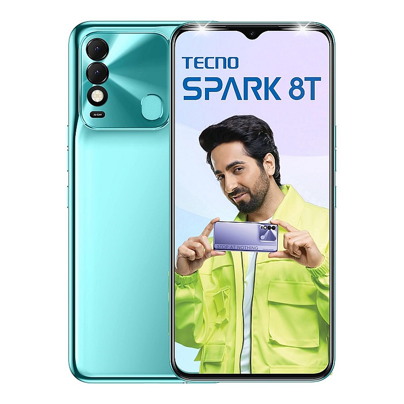 TECNO Spark 8T (Turquoise Cyan, 4GB RAM,64GB Storage) Refurbished