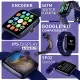 GIONEE STYLFIT GSW10 Pro: 1.7” IPS Display Smart Watch with a Functional Encoder (Sapphire Blue)