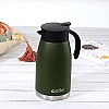 Cello Duro Pot Hot and Cold Flask Vacuum Insulated Teapot  Durable DTP Coating Vacuum Insulated Bottle 1100ml, Green