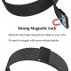 HUMBLE Stainless Steel 19mm Chain Strap with Magnetic Buckle Compatible with Noise Colorfit Pro 2, Boat Storm Smart Watch