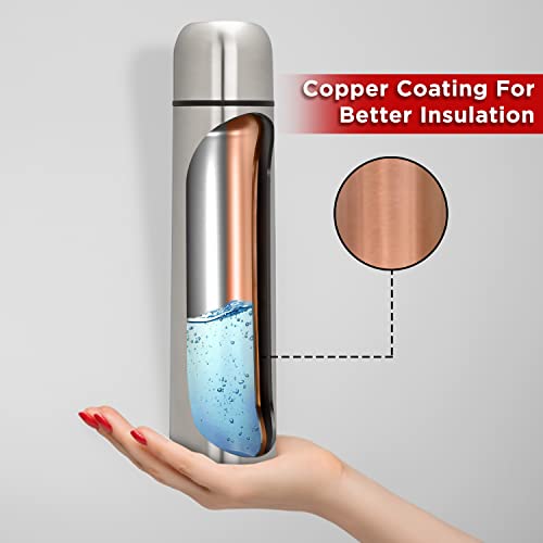 Pigeon Stainless Steel Therminox Stark 1000 ml Water Bottle Silver Pigeon Stainless Steel Therminox Stark 1000 ml Water Bottle Silver